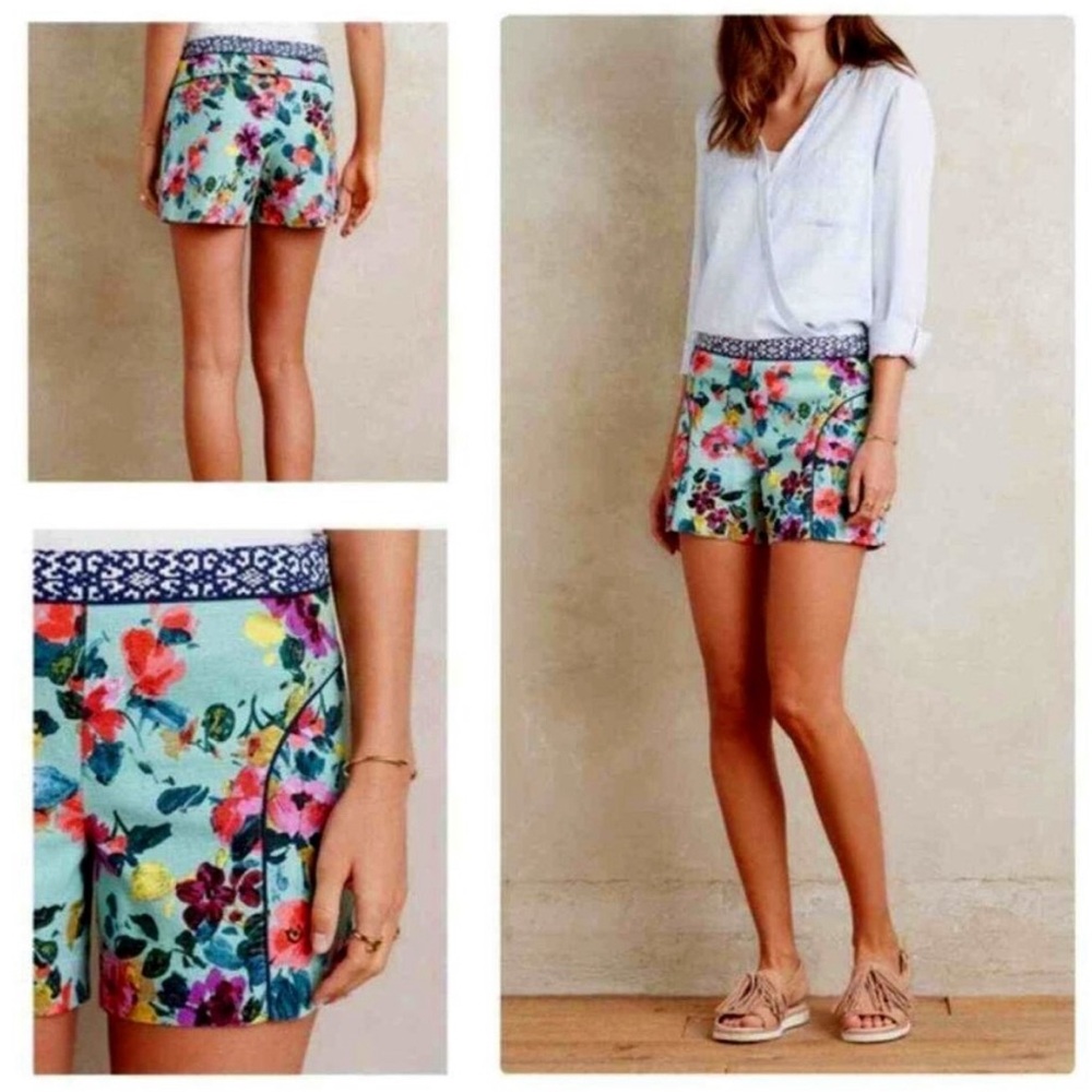 Anthropologie Cartonnier Skyflower Floral
Dress Shorts